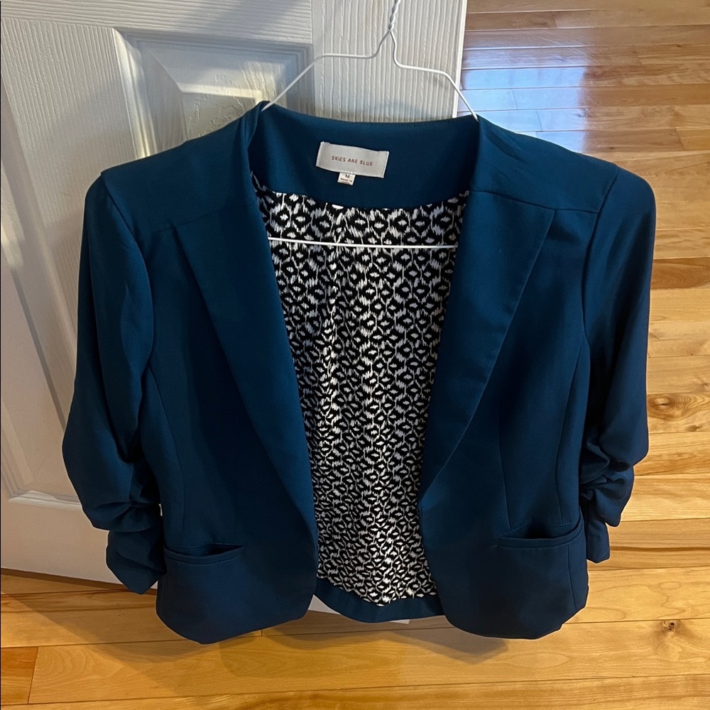 Love Tree Teal Women's Blazer
